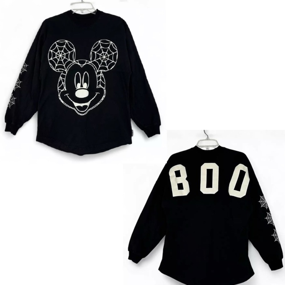Mickey Mouse Halloween Spider Webs BOO Disney Parks Spirit Jersey - Size XL
